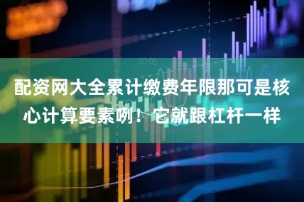 配资网大全累计缴费年限那可是核心计算要素咧！它就跟杠杆一样